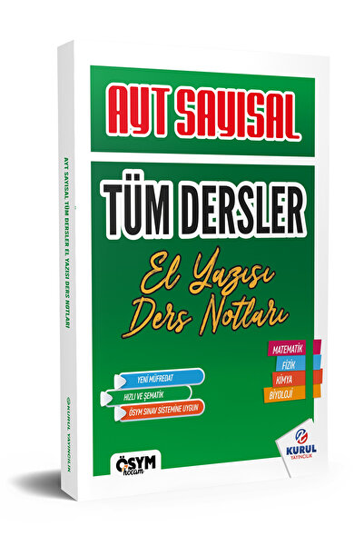 Kurul Yayıncılık 2025 Ayt Sayısal Tüm Dersler Özet El Yazısı Pratik Ders Notları