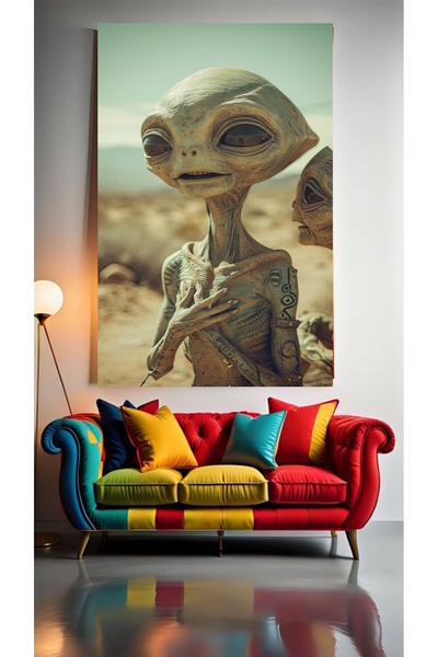 özkacar E.T ALIEN FUMĂTOR DE ȚIGĂRI Acasă Perete Salon Salon de înfrumusețare...
