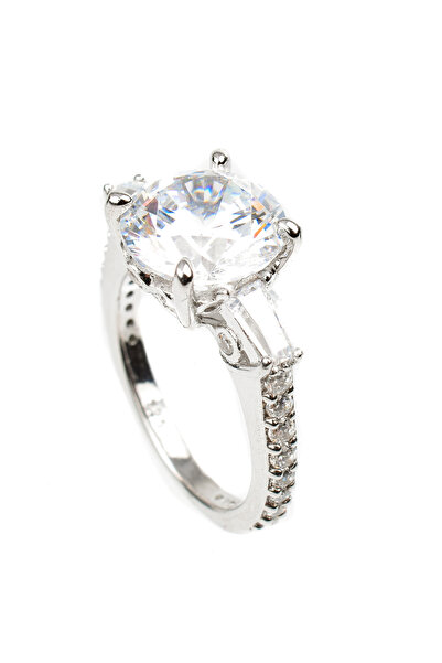 Diamonfire Ασημένιο γυναικείο δαχτυλίδι με πέτρα ζιργκόν, 950294