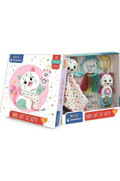 CLEMENTONI Set Cadou Jucarie Dentitie si Zornaitoare pentru Bebelusi Roz