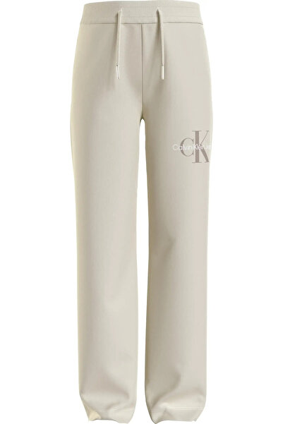 Calvin Klein MONOGRAM OFF PLACED Kadın Krem Eşofman Altı
