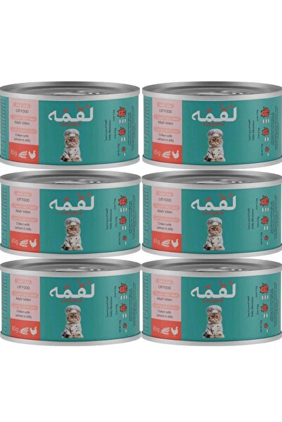 Loqma – طعام قطط رطب بنكهة الدجاج والسلمون في جيلي – لجميع مراحل الحياة (6 × ...