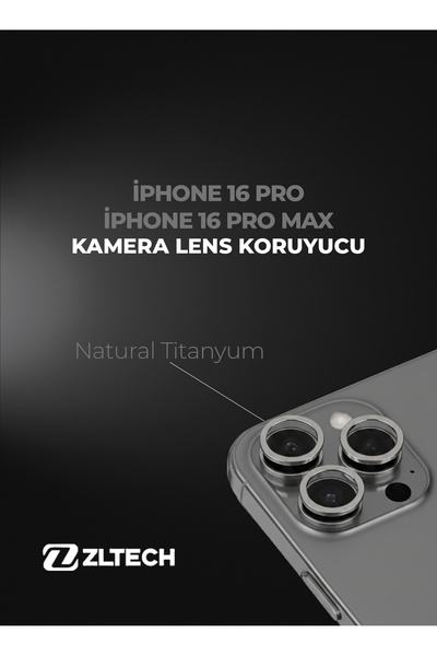 ZLTECH iPhone 16Pro/16Promax Uyumlu Kamera Lens Koruyucu