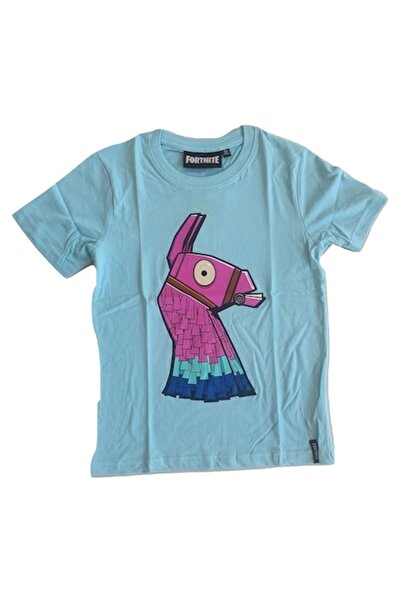 Fortnite Tricou Fortnite, Epic Games, Llama, 13-14 ani, Albastru deschis