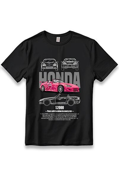 EZG Business 2 Бързи 2 Яростни Тениска с кола Суки Модел Хонда Унисекс 100% П...