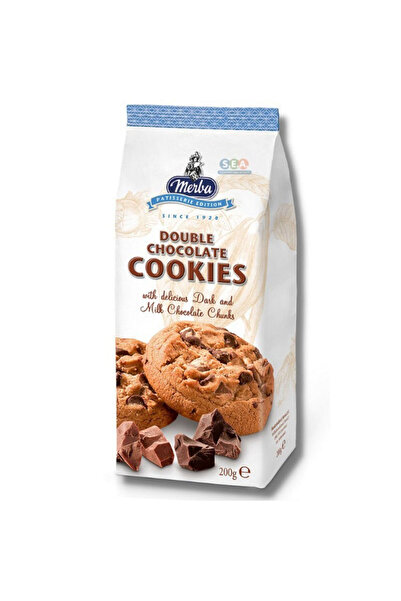 Merba بسكويت الشوكولاتة المزدوجة من باتيسري 200 غرام × 4 قطع