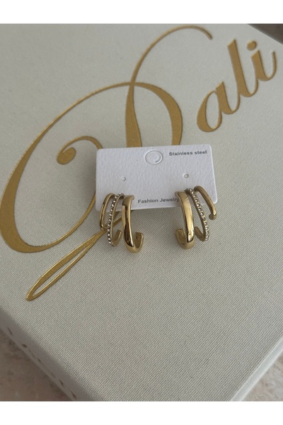 LUXSTONE Gold Stone Earrings