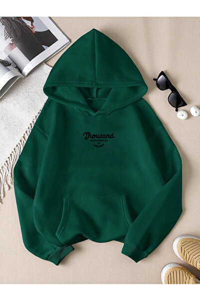 trendypassion سويت شيرت كبير الحجم مطبوع عليه ألف للجنسين