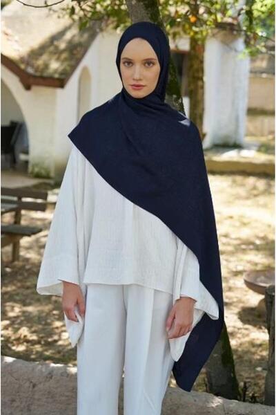 ED Scarf Şal cu model cu logo Welness 01103025-Albastru închis