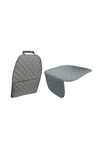 Metru Patrat Set 2 quilted car protections, universal, washable, gray,
