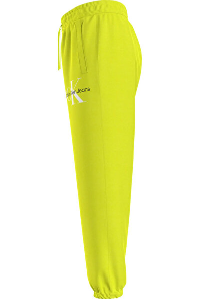 Calvin Klein GLOW IN THE DARK LOG Erkek Sarı Eşofman Altı