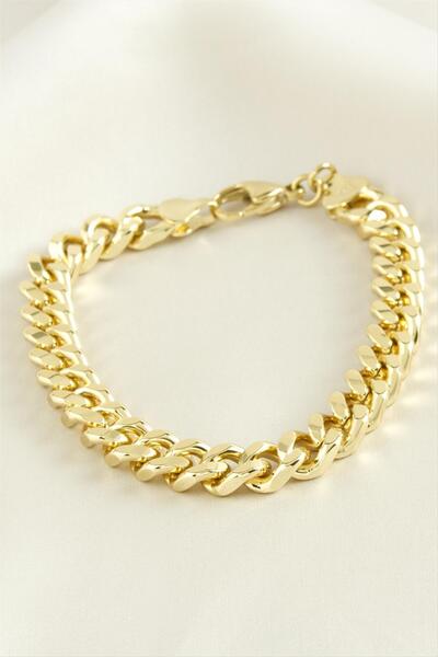 A BİJUTERİ Lvsqvr Xuping Plain Chain Luxury Steel (151105) Bracelet-Silver Color