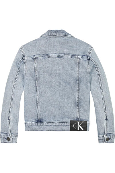 Calvin Klein DENIM TRUCKER WSHD B Erkek Mavi Kot Ceket