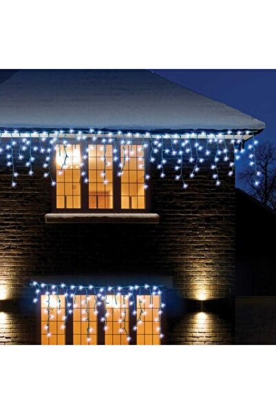 Bibilel Χριστουγεννιάτικο Φωτιστικό Διακόσμησης με Κρόσσια 12 μ. 300 LED Ψυχρ...