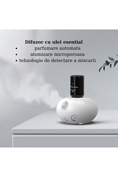 ILA PRODUCT Difuzor Inteligent Aromaterapie, Ulei Esential Fara Apa, Portabil, Incarcare USB, Ultra Silentios
