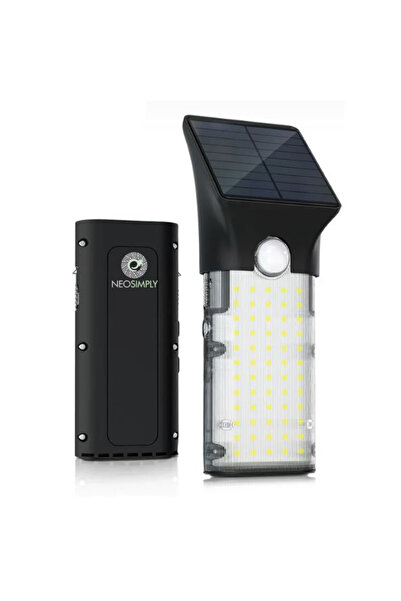 NeoSimply Lampa Solara LED Portabila de Exterior, Camping, 1000 lumeni, 2 mod...