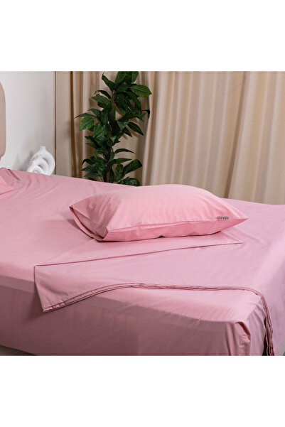 Bed N Home SA 100% Egyptian Cotton 250 Thread Count Floral Fitted Sheet Set, 2 Pillowcases, 120*200cm