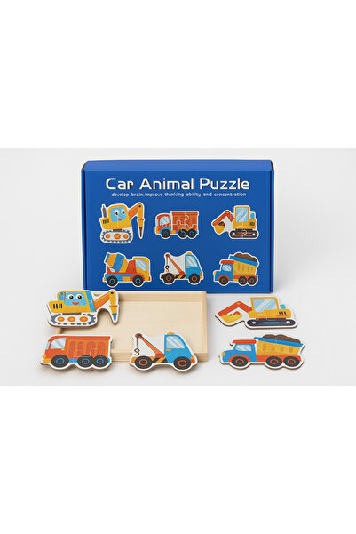 DmarQa Car Animal Puzzle – Montessori Wooden Jigsaw Toy | Educational Vehicle...