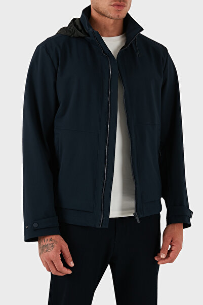 BOSS Regular Fit Dik Yaka Gizlenebilir Kapüşonlu Mont Erkek MONT 50547488 404