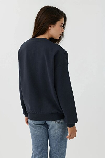 Hiccup Світшот з круглим коміром і принтом