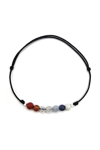 Lexy's Boutique Bratara ajustabila din Argint Chakra II - Pietre Sempretioase