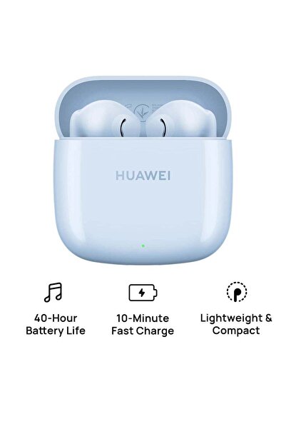 Huawei FreeBuds SE 2 Wireless Earbuds, 40H Battery, Fast Charging, Comfortable Fit – Isle Blue