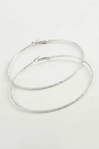 Marsilyan Twisted Baklava Metal Hoop Earrings 8-9-10 cm