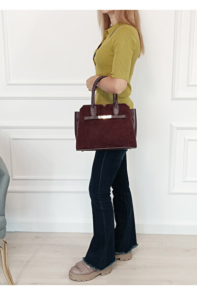 SOFILINE Medium burgundy bag made of genuine leather 8908 M9