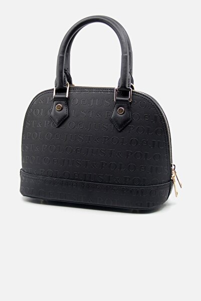 Just Polo حقيبة كتف نسائية أصلية مقاومة للماء مناسبة للاستخدام اليومي 4076 باللون الأسود
