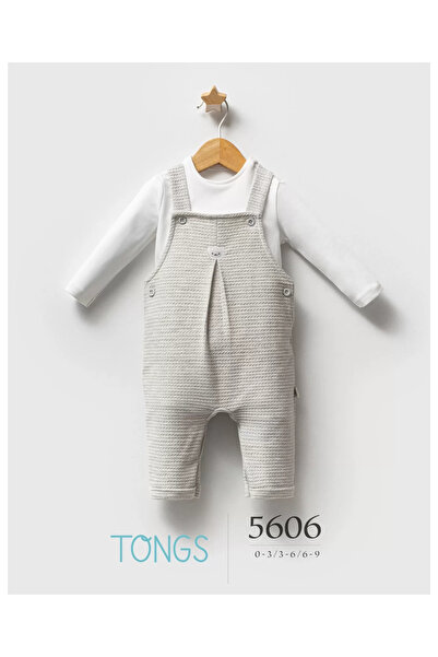 XO Kids Tongs Baby Classic Bear Salopet 5606 Gray