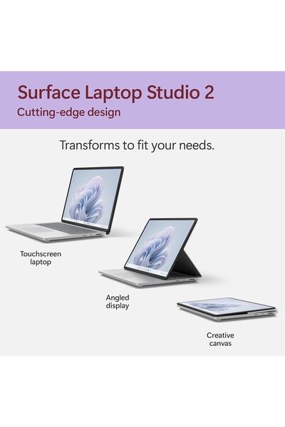 MICROSOFT Surface Laptop Studio 2- 14.4" i7, 16GB RAM, 512GB SSD, RTX 4050, Windows 11, Platinum
