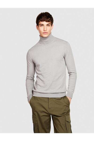Sisley Men's Sweater Cotton Blended Stand Collar Sweater 323A10F2S2244-Sis06U