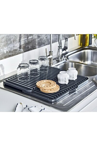 Seyank Haus Çok Amaçlı Bulaşıklık Tezgah Üstü Kurutmalık Bulaşık Tepsisi