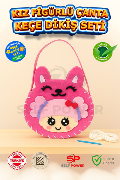 Self Power Eğitici Dikiş Başlangıç Kiti -Eğitici Üretken Set , Keçe Malzeme, ...