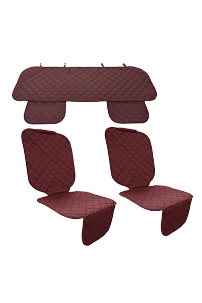 Metru Patrat Set 3 Auto Seat Covers, Metru Patrat, Universal, Burgundy