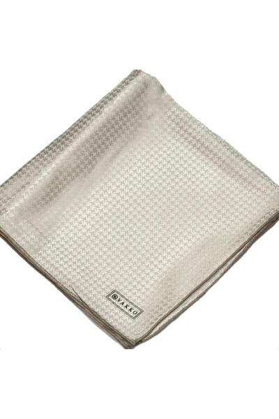 Vakko Jakarlı İpek Eşarp 31815-J-Ekru