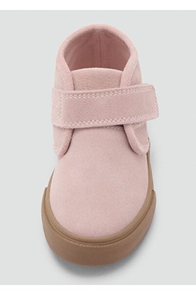 MANGO Baby Cırt cırtlı deri ayakkabı