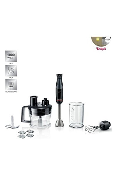 Bosch Serie 4 1000 W 10 Yıl Motor Garantili Doğrama Kesme ve Dilimleme Fonksiyonlu El Blender Seti