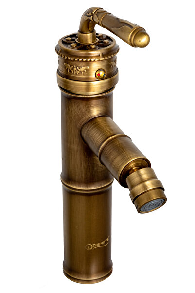 Trendy's Βρύση μπιντέ TRENDY'S, αντίκα μπρούντζος με κέντημα