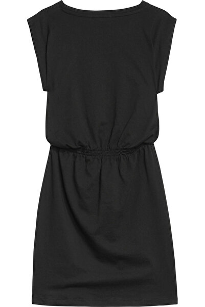 Calvin Klein MONOGRAM OFF PLACED Kadın Siyah Elbise