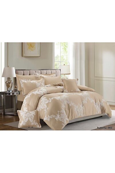 smart home طقم لحاف مفرش نفرين ملكي مكون من 8 قطع من المايكروفايبر الناعم راحة لنومك وأناقة لغرفتك مقاس 240*260