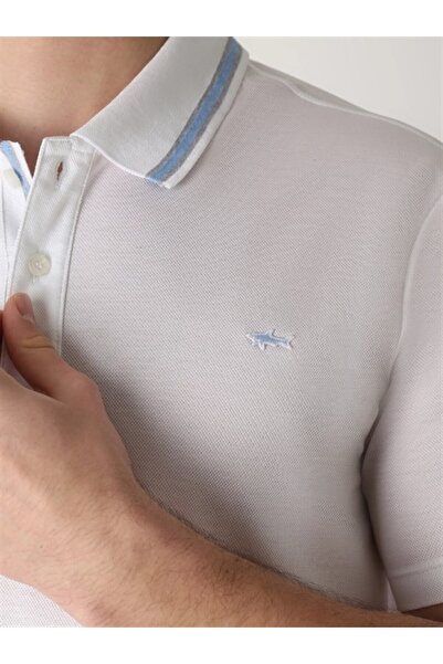 PAUL&SHARK MEN'S KNITTED POLOSHIRT C.WCOTTON