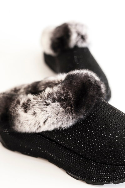 Mamito Ayakkabı Ln 092 Stoned Fur Slippers