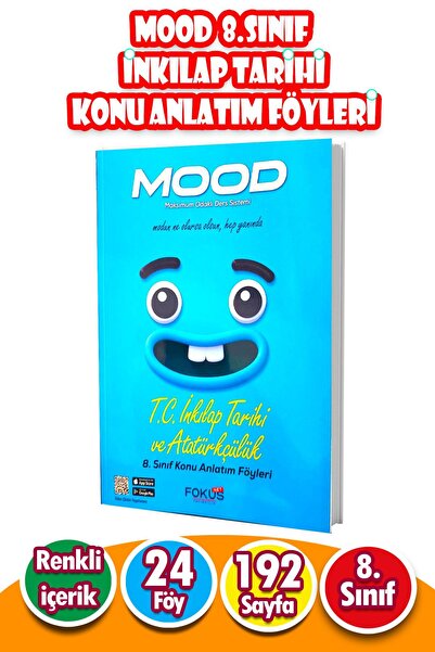 Harika Kitap MOOD 8. Sınıf T.C. İnkılap Tarihi ve Atatürkçülük Konu Anlatım F...