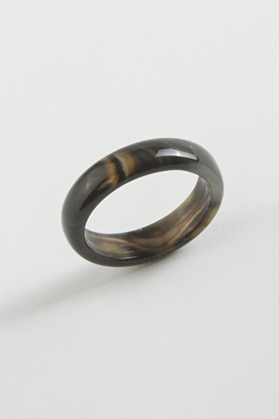 ZERO LAND Sepetim Agate Natural Stone Ring-Black