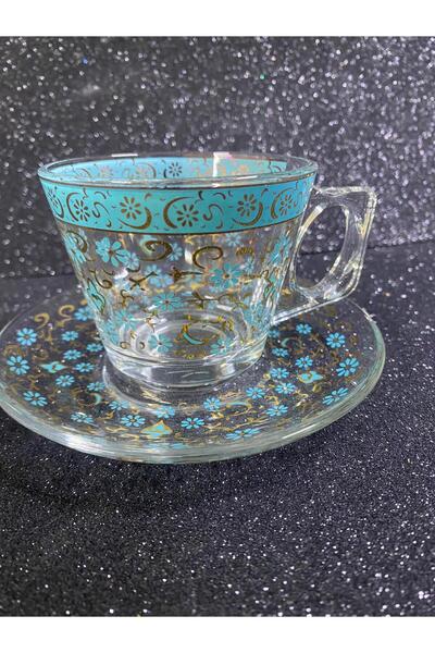 Eslim 12 Pieces Coffee Cup Gold Gilt