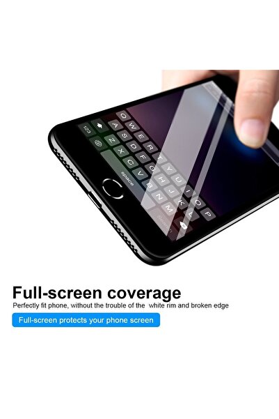 Apple Folie Sticla iPhone 8 Plus 5D Negru