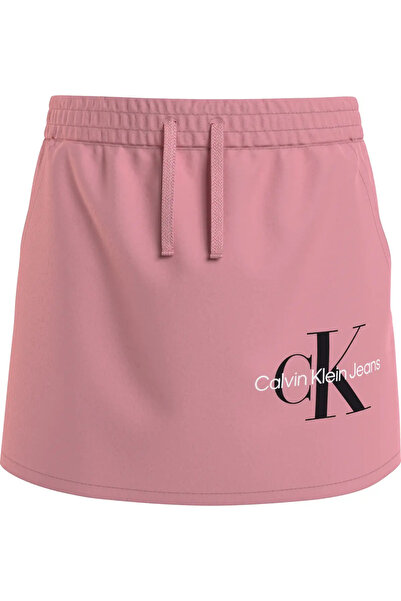 Calvin Klein MONOGRAM OFF PLACED Kadın Pembe Etek