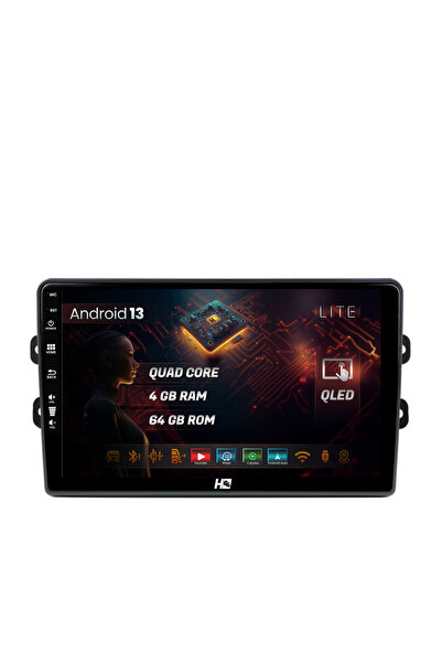 HUB64 Navigatie Dacia/Renault, 4GB RAM, Quadcore, Carplay, Android Auto