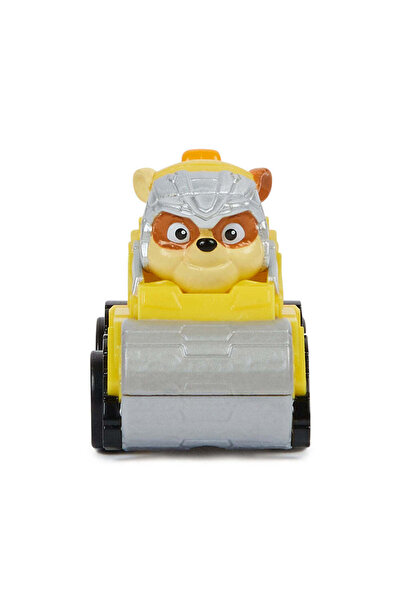 PAW PATROL Figurină și vehicul Mighty Pups Rubble